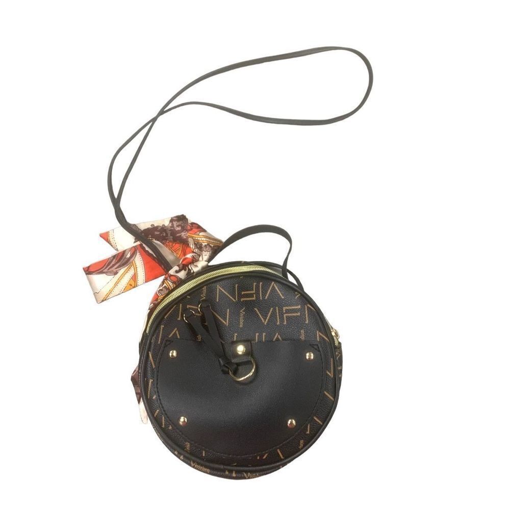 Circle Monogrammed Crossbody Bag